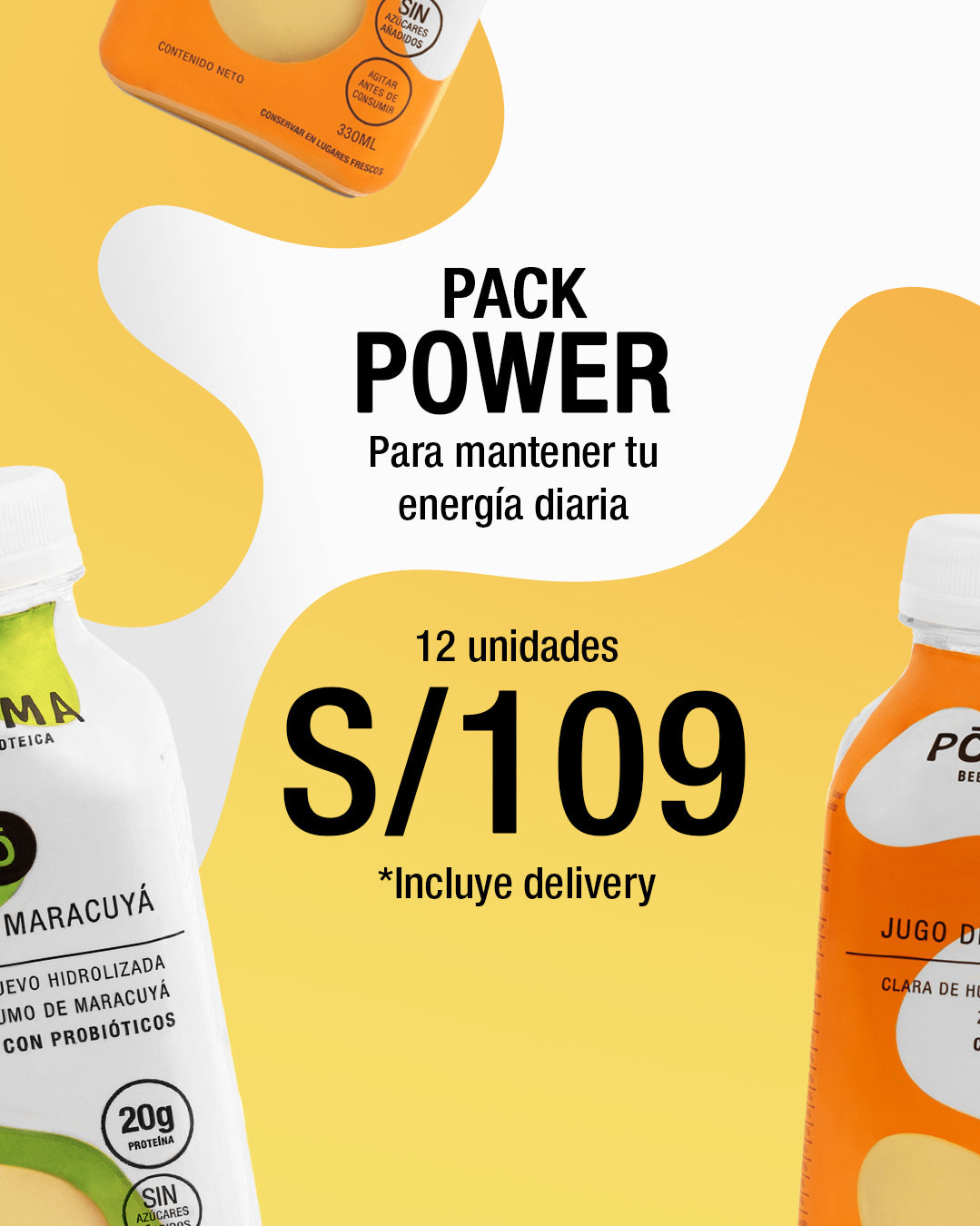 Pack Power | PÓZIMA Bebida Proteica lista para tomar | 12 botellas