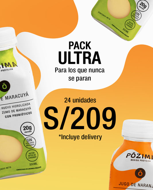Pack Pro | PÓZIMA Bebida Proteica lista para tomar | 24 botellas